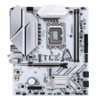 Материнская плата Colorful B760M-G WHITE WIFI D5 V20, LGA1700, Intel B760, Micro-ATX, RTL (BATTLE-AX B760M-G WHITE WIFI D5 V20)