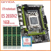 Игровой комплект – материнская плата QIYIDA X79 LGA 2011 E5 2650 V2 CPU 8 ядер / 16 потоков 4*4 Гб памяти DDR3