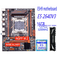 Игровой комплект - материнская платы Qiyida E5H9 LGA2011-3 Xeon E5-2640 V3 8ядер/16потоков, DDR4 16GB RAM
