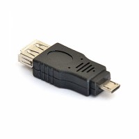 Адаптер DeTech USB 2.0 AF/micro-B (5 pin) OTG