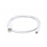 Кабель DeTech USB 2.0 AM-micro B 30AWG 0,8м White