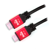 Кабель DeTech HDMI A-A v2.0 (19+1) Black-Red 2M