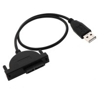 Адаптер/переходник/кабель USB to Mini Sata для подключения привода CD/DVD ноутбука или Optibey к USB