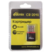 Картридер RITMIX CR-2010 USB 2.0, MicroSD черный