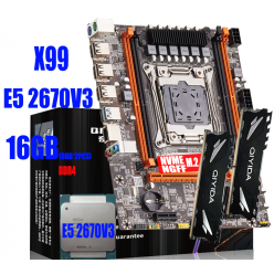 Игровой комплект - материнская плата QIYIDA X99H LGA 2011-3 , Intel Xeon E5-2670 v3 (12 ядер/24 потока),16 Гб DDR4 в Макеевке ДНР