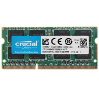 Оперативная память SO-DIMM DDR3L CRUCIAL 8 ГБ 1600 MHz PC3L-12800U 1x8 ГБ (CT102464BF160B.C16FPD)