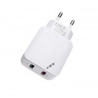 Сетевое зарядное устройство MRM MR819C 30W 5V/3.1A QC3.0 2USB (white)