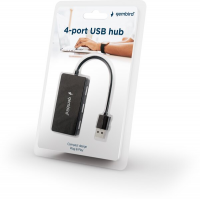 Концентратор USB 2.0 Gembird UHB-U2P4-03 4 порта, блистер (090261)