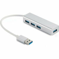 Концентратор USB 3.0 Gembird UHB-C464, 4 порта, кабель 17см, белый
