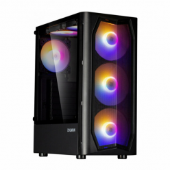 Корпус MidiTower Zalman N4 black (ATX, Window, 6xRGB fan, USB2.0 x2, USB3.0x1, без БП) в Макеевке ДНР