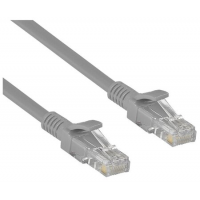 ExeGate Патч-корд UTP 5e кат. ExeGate UTP-RJ45-RJ45-5e-15M-GY с разъемами RJ-45, серый (15.0м)