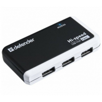 Разветвитель USB Defender QUADRO INFIX USB2.0 - 4 порта, скор. - до 480 Мбит/с, + кабель USB 2.0 A(M