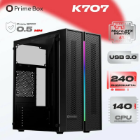 Корпус Prime Box K707 RGB черный Micro-ATX, Mini-ITX