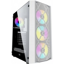 Корпус Powercase Rhombus X4 Mesh LED White (CMRMW-L4) в Макеевке ДНР