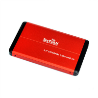 Карман для жесткого диска 2"5 DeTech DT-EX25U2 (Red)